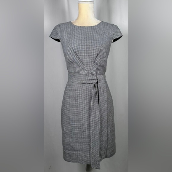 J. Crew 365 Tie Front Linen Dress Size 6 - Picture 1 of 5